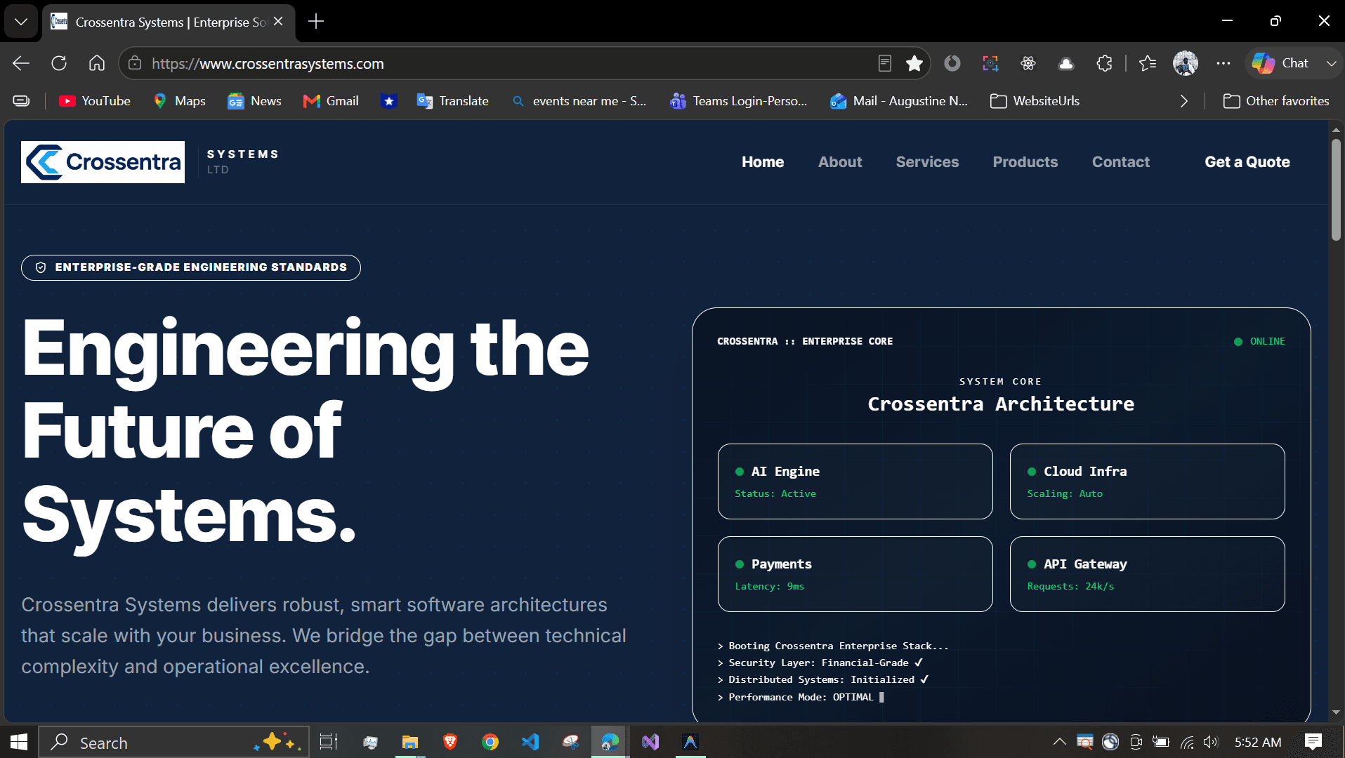 Crossentra Systems - Enterprise Software Consultancy Platform